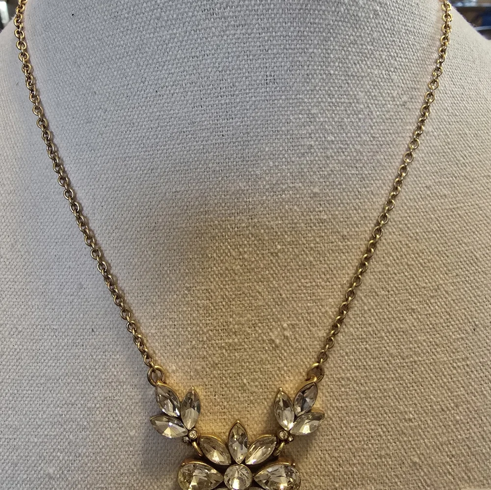 J.Crew Rhinestone Statement Neclace - Picture 3 of 7